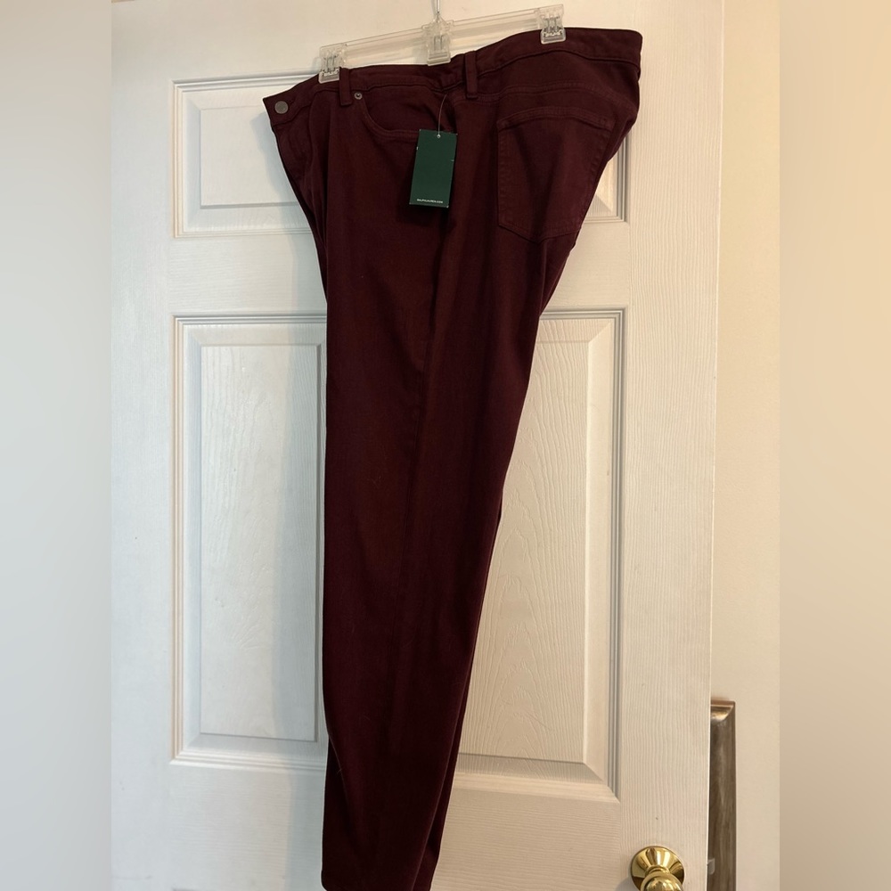 Ralph Lauren size 18 wine denim pants
